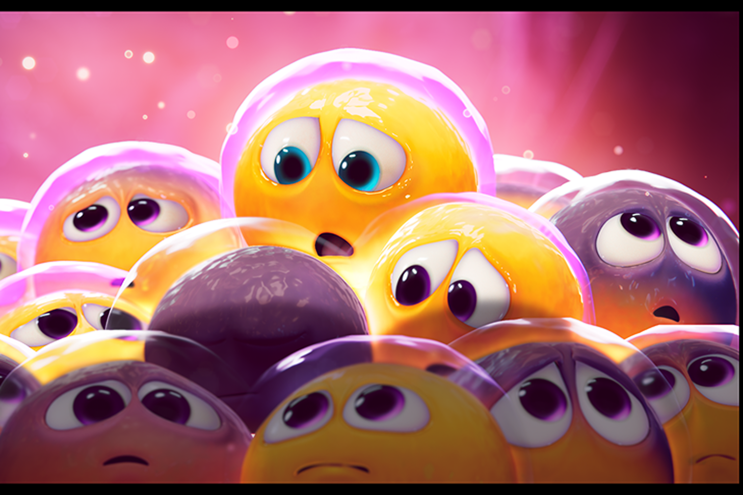 A cluster of animated beta cells with worried expressions