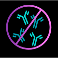 Autoantibodies and a no symbol over them